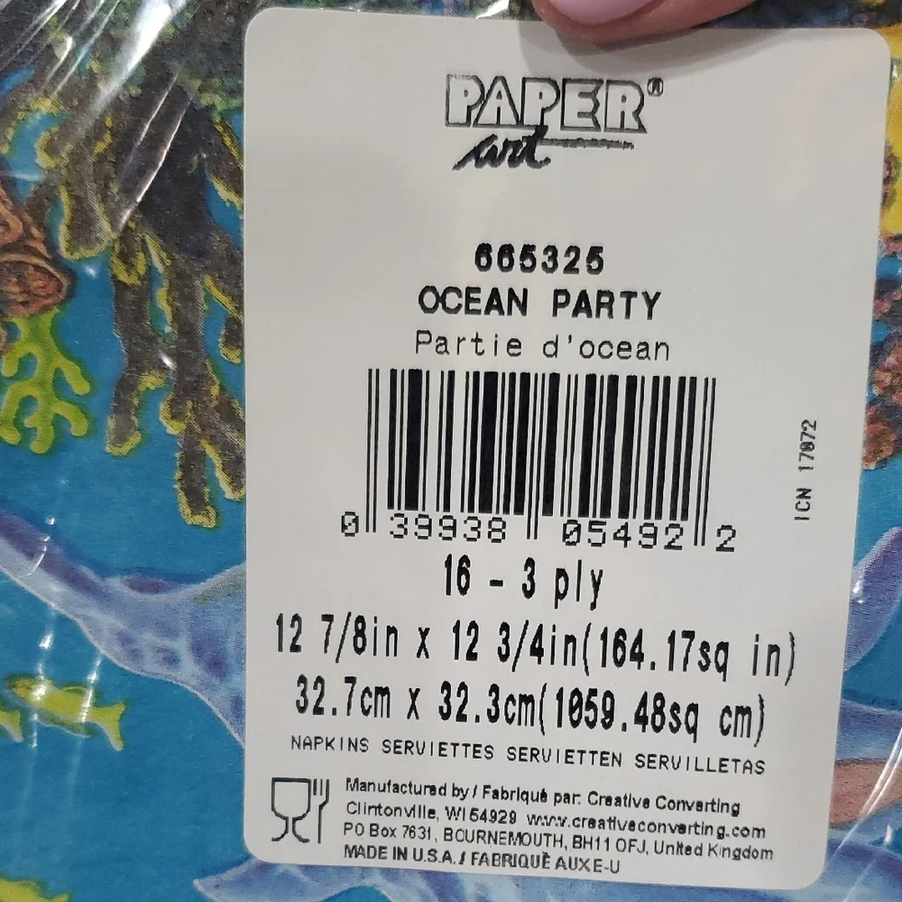 Underwater Adventure Disposable Tableware Set
